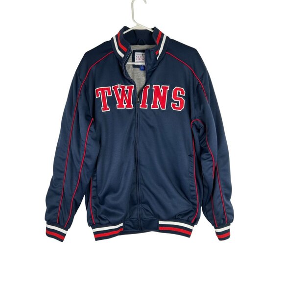G-III Sports Gen. Merchandise Mens M Minnesota Twins Full-Zip Navy Blue Jacket - Picture 9 of 11
